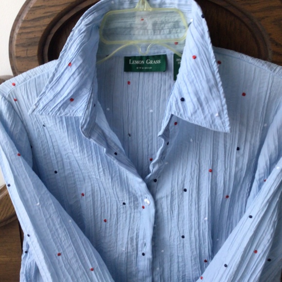Lemon Grass Studio button down blouse - Picture 1 of 13